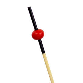 Bamboo Skewers Red and Black Design 7cm (100 Units) 