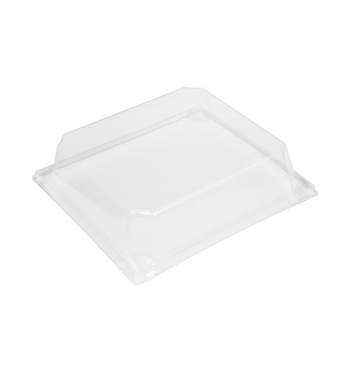 PET Plastic Lid for Container 480ml 14,3x12,3x3,3cm (12 Units) PET Plastic Lid for Container 480ml 14,3x12,3x3,3cm (12 Units)