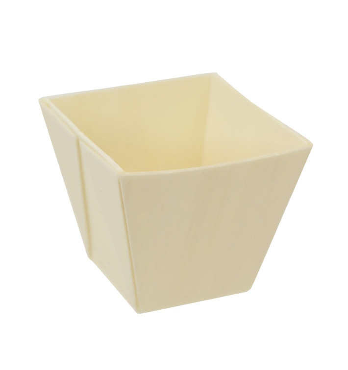 Wooden Tasting Square Cup 60ml (432 Units) Wooden Tasting Square Cup 60ml (432 Units)