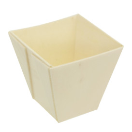 Wooden Tasting Square Cup 50ml (432 Units)