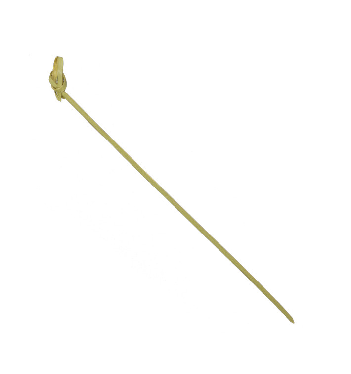 Natural Green Bamboo Bow Skewer 18cm (10.000 Units) Natural Green Bamboo Bow Skewer 18cm (10.000 Units)