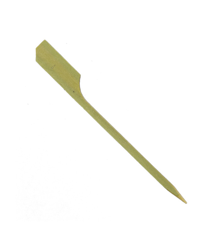 Bamboo Food Pick Golf Design Natural Green 9cm (2.500 Units) Bamboo Food Pick Golf Design Natural Green 9cm (2.500 Units)