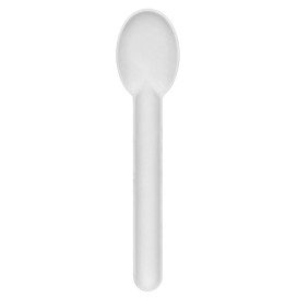 Sugarcane Spoon White 16cm (50 Units)