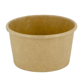 Kraft Cardboard Sauce Cup 75ml Ø7,3cm (50 Units)