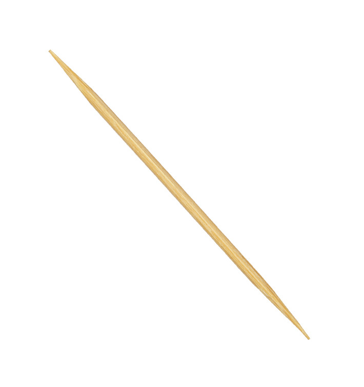 Wooden Toothpick Round shape 2 Tips 6,5cm (1 Unit) Wooden Toothpick Round shape 2 Tips 6,5cm (1 Unit)