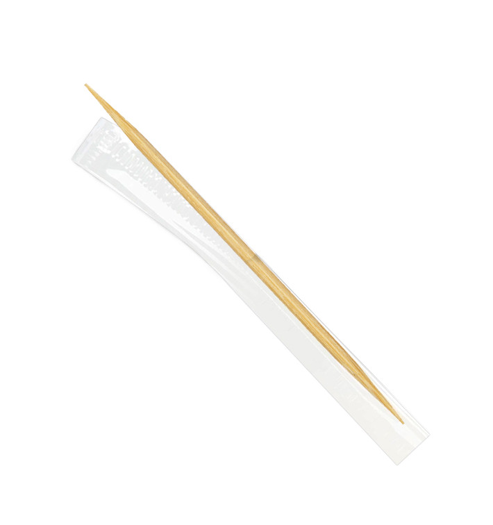 Wooden Toothpick 2 Tips Film Wrapped 6,5cm (1 Unit) Wooden Toothpick 2 Tips Film Wrapped 6,5cm (1 Unit)