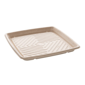 Natural Sugarcane Square Tray 31x31cm (5 Units) 