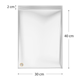 Plastic Zip Bag Seal top 30x40cm G-200 (100 Units)  