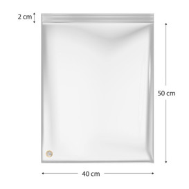 Plastic Zip Bag Seal top 40x50cm G-300 (500 Units)