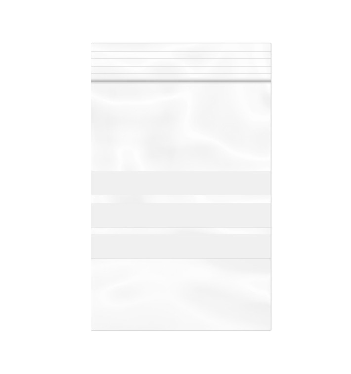 Plastic Zip Bag Seal top Write-On Block 7x10cm G-200 (1000 Units) Plastic Zip Bag Seal top Write-On Block 7x10cm G-200 (1000 Units)