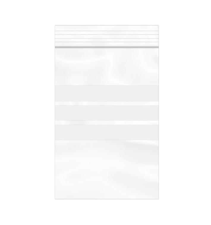 Plastic Zip Bag Seal top Write-On Block 10x15cm G-200 (100 Units) Plastic Zip Bag Seal top Write-On Block 10x15cm G-200 (100 Units)