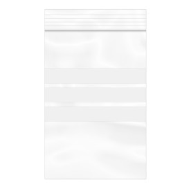 Plastic Zip Bag Seal top Write-On Block 10x15cm G-200 (1000 Units)