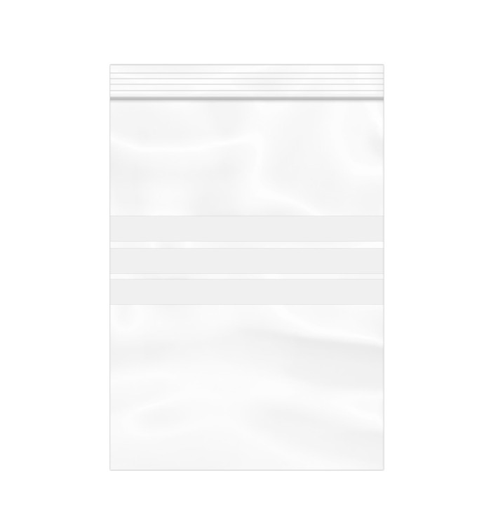Plastic Zip Bag Seal top Write-On Block 16x22cm G-200 (1000 Units) Plastic Zip Bag Seal top Write-On Block 16x22cm G-200 (1000 Units)