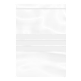 Plastic Zip Bag Seal top Write-On Block 25x35cm G-200 (1000 Units)