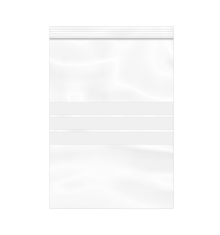 Plastic Zip Bag Seal top Write-On Block 25x35cm G-200 (100 Units) Plastic Zip Bag Seal top Write-On Block 25x35cm G-200 (100 Units)