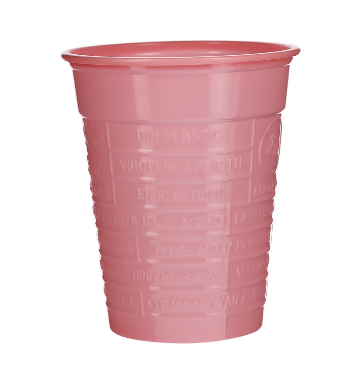 Plastic Cup PS Pink 200ml Ø7cm (50 Units) Plastic Cup PS Pink 200ml Ø7cm (50 Units)