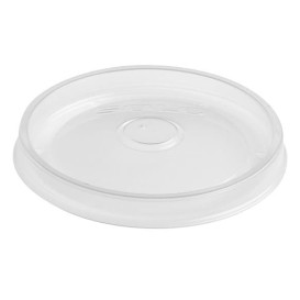 Plastic Lid PP Flat Translucent Ø11,7cm 