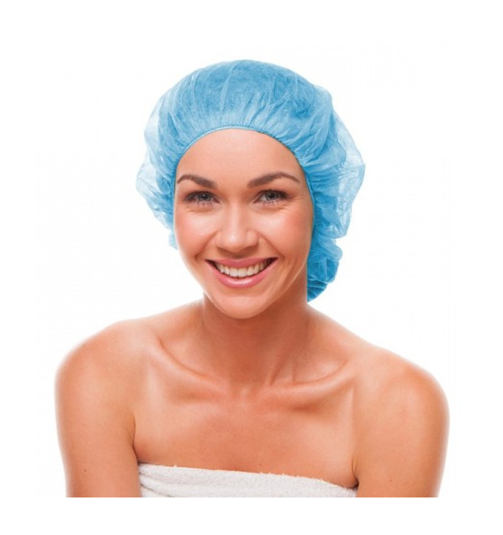Disposable Bouffant Cap PP Blue Ø55cm (100 Units) Disposable Bouffant Cap PP Blue Ø55cm (100 Units)
