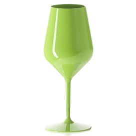 Reusable Glass Wine Tritan Green 470ml (1 Unit)