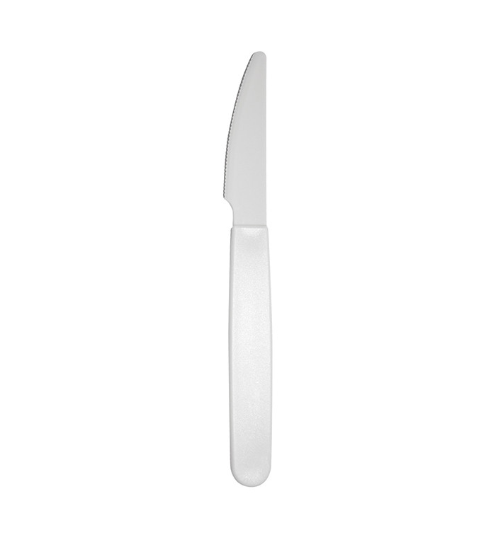 Durable Reusable Knife PP White 18,5cm (180 Units) Durable Reusable Knife PP White 18,5cm (180 Units)