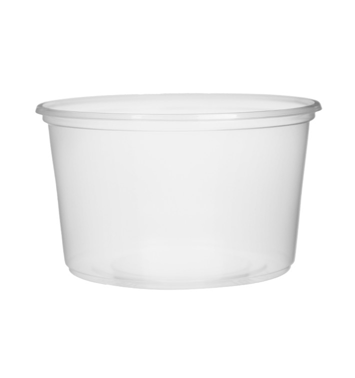 Plastic Deli Container Clear PP 300ml Ø10,5cm (100 Units) Plastic Deli Container Clear PP 300ml Ø10,5cm (100 Units)