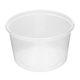 Plastic Deli Container Clear PP 300ml Ø10,5cm (100 Units) 