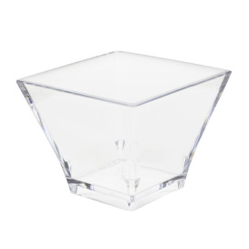 Tasting Plastic Bowl Durable SAN "Pagoda" Clear 88ml (6 Units) 