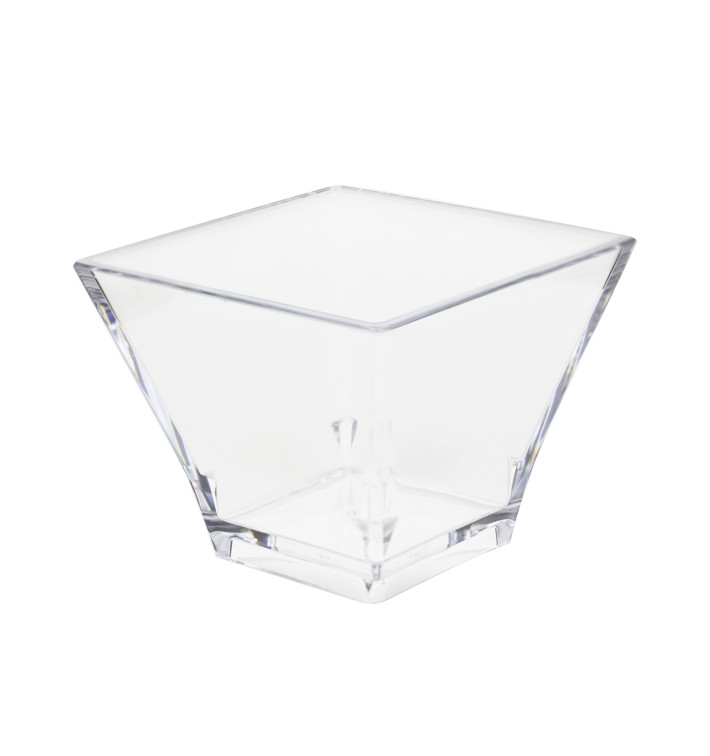 Tasting Plastic Bowl Durable SAN "Pagoda" Clear 88ml (6 Units) Tasting Plastic Bowl Durable SAN "Pagoda" Clear 88ml (6 Units)