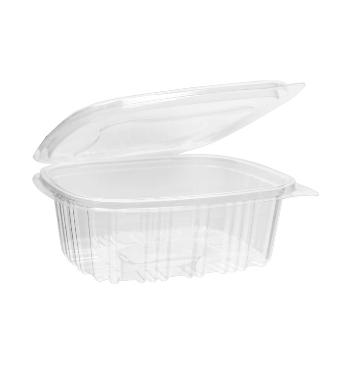 Plastic Hinged Deli Container OPS 500ml (50 Units) Plastic Hinged Deli Container OPS 500ml (50 Units)