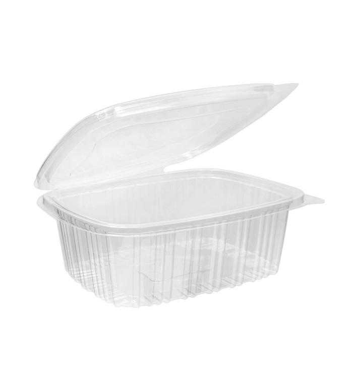 Plastic Hinged Lid OPS 1.000ml (50 Units) Plastic Hinged Lid OPS 1.000ml (50 Units)