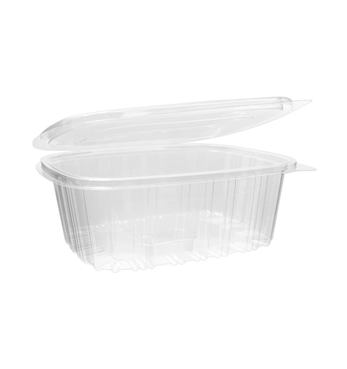 Plastic Hinged Lid OPS 2.000ml (50 Units) Plastic Hinged Lid OPS 2.000ml (50 Units)