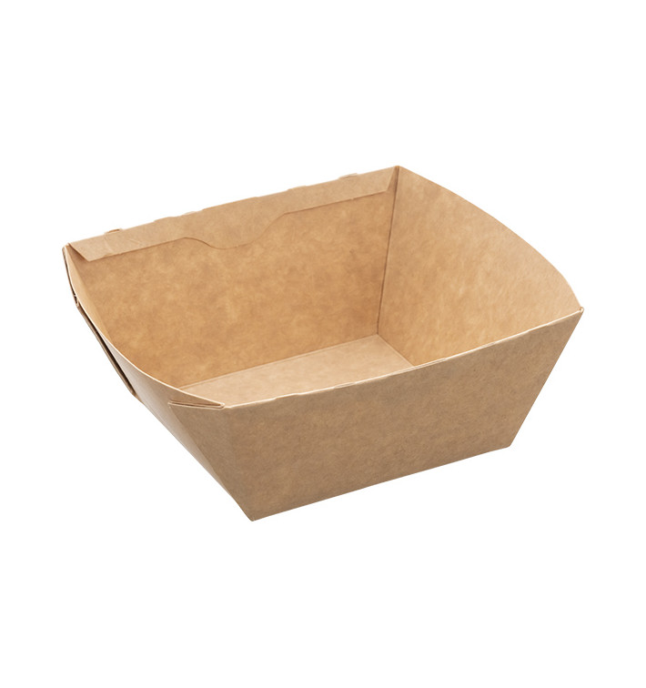Rectangle Kraft Salad Bowl 500ml 15x12x6cm (400 Units) Rectangle Kraft Salad Bowl 500ml 15x12x6cm (400 Units)