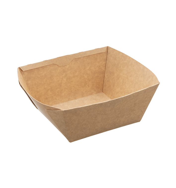 Rectangle Kraft Salad Bowl 1.000ml 19x16x7cm (300 Units) Rectangle Kraft Salad Bowl 1.000ml 19x16x7cm (300 Units)