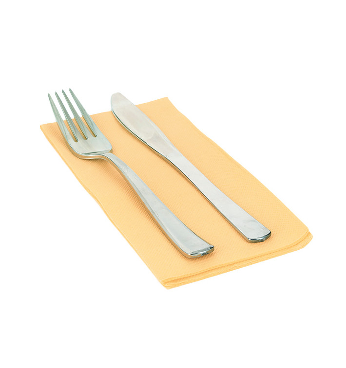 Paper Napkin Double Point Yellow 1/8 40x40cm (50 Units) Paper Napkin Double Point Yellow 1/8 40x40cm (50 Units)