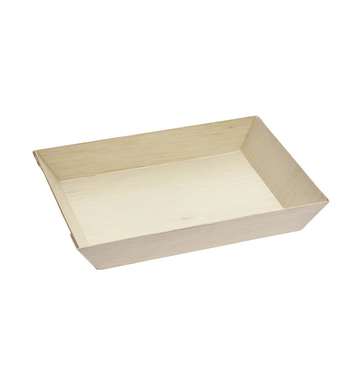 Wooden Tray 13x6,5x2cm 125ml (25 Units) Wooden Tray 13x6,5x2cm 125ml (25 Units)