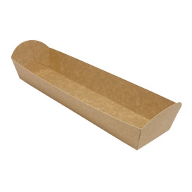 Kraft Baguette Tray 500ml 24,8x6cm (500 Uds)