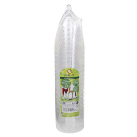 Plastic Stemmed Glass Wine Cream Removable Stem 180ml (200 Units)