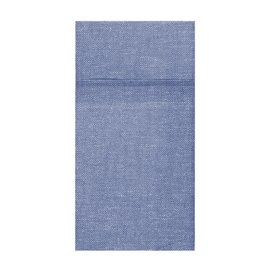 Pocket Fold Paper Napkins Vaquero Blue 40x40cm (30 units) 