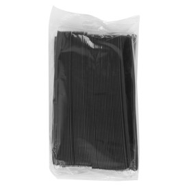 Plastic Knife PS "Luxury" Black 17,5 cm (100 Units)  