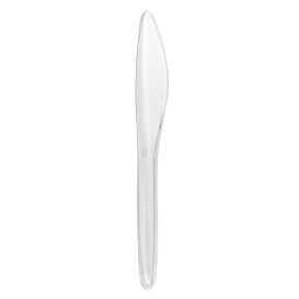 Plastic Knife PS "Luxury" Clear 17,5cm (100 Units)