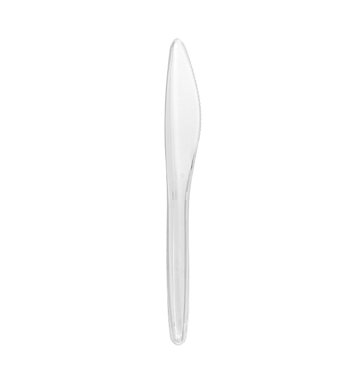 Plastic Knife PS "Luxury" Clear 17,5cm (100 Units) Plastic Knife PS "Luxury" Clear 17,5cm (100 Units)