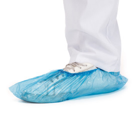 Disposable Plastic Shoe Covers PE G80 Blue (1.000 Units)