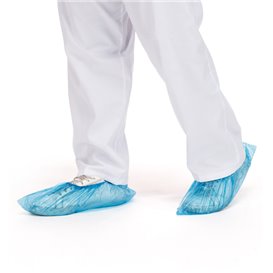 Disposable Plastic Shoe Covers PE G80 Blue (1.000 Units)