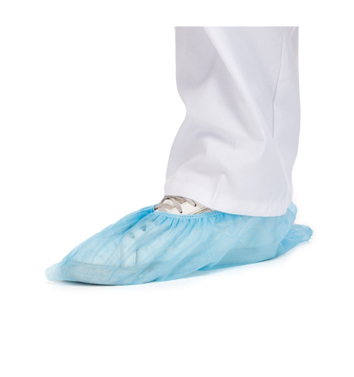 Disposable Plastic Shoe Covers PP Blue (1000 Units)