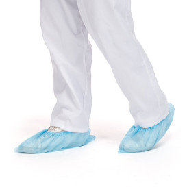 Disposable Plastic Shoe Covers PP Blue (1000 Units)