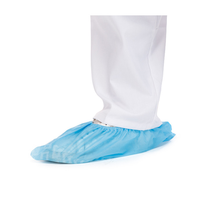 Disposable Plastic Shoe Covers "TST" Anti-Slip Blue (1000 Units) Disposable Plastic Shoe Covers "TST" Anti-Slip Blue (1000 Units)