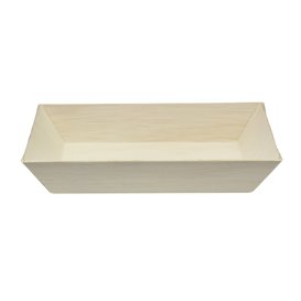 Wooden Tray 15,5x8,5x2,8cm 250ml (25 Units) 