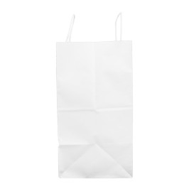 Paper Bag with Handle White 35+15x30cm (25 Units)