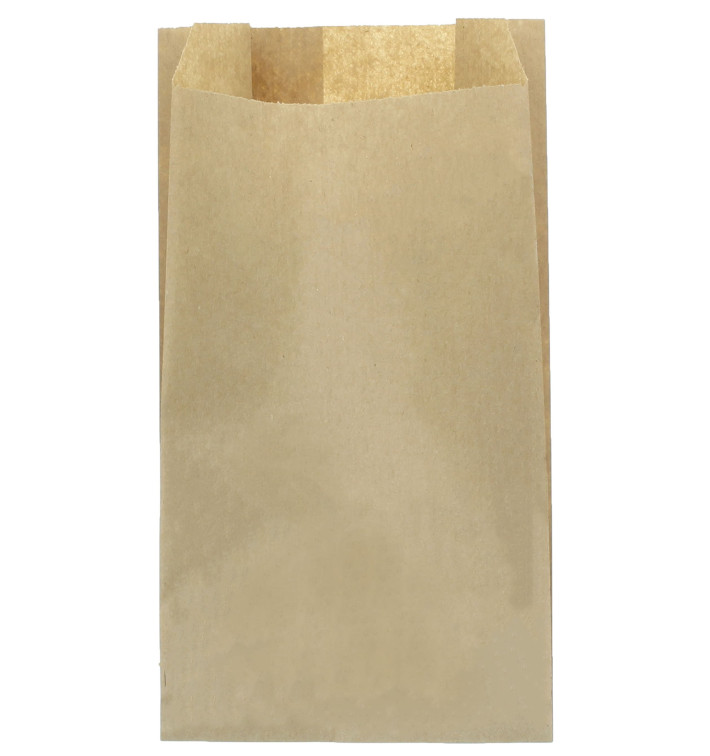 Paper Food Bag Kraft 14+7x24cm (200 Units) Paper Food Bag Kraft 14+7x24cm (200 Units)