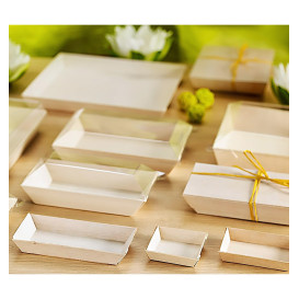 Wooden Mini Plate Square Shape 6x6x1,5cm (200 Units)